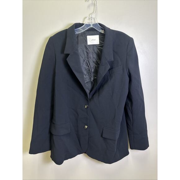 Wilfred Aritzia Oversized Blazer Women’s 8 Black Double Button Preppy Old Money - Picture 1 of 11